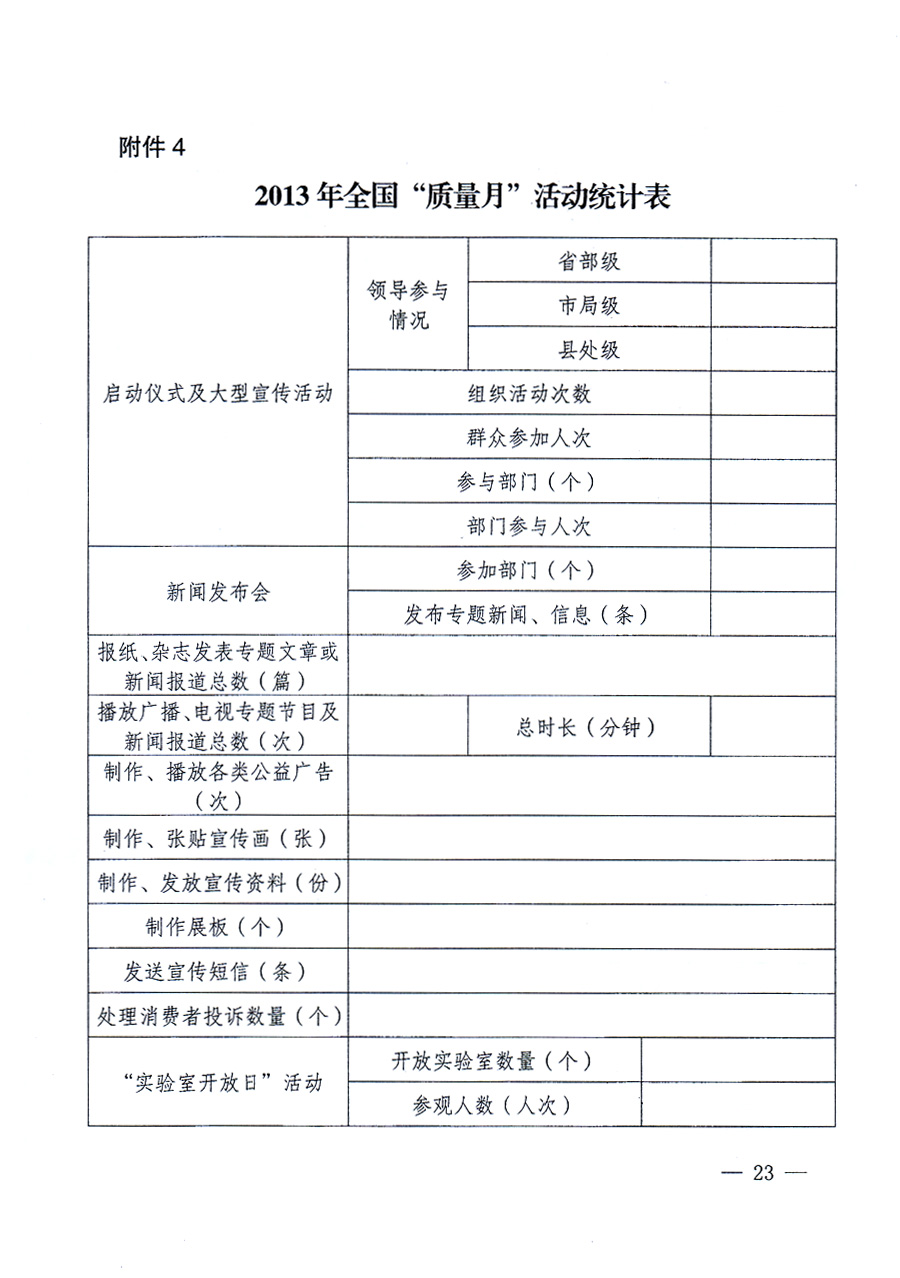 國家質(zhì)量監(jiān)督檢驗檢疫總局、中共中央宣傳部等單位《關于開展2013年全國“質(zhì)量月”活動的通知》